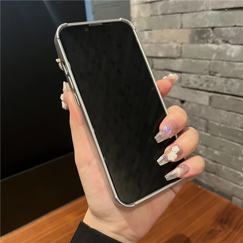 3D Crystal Butterfly Pearl Water Ripple Plating Case For iPhone 15 14 13 12 11 Pro Max X XS XR 7 8 Plus SE 3 Shockproof Cover
