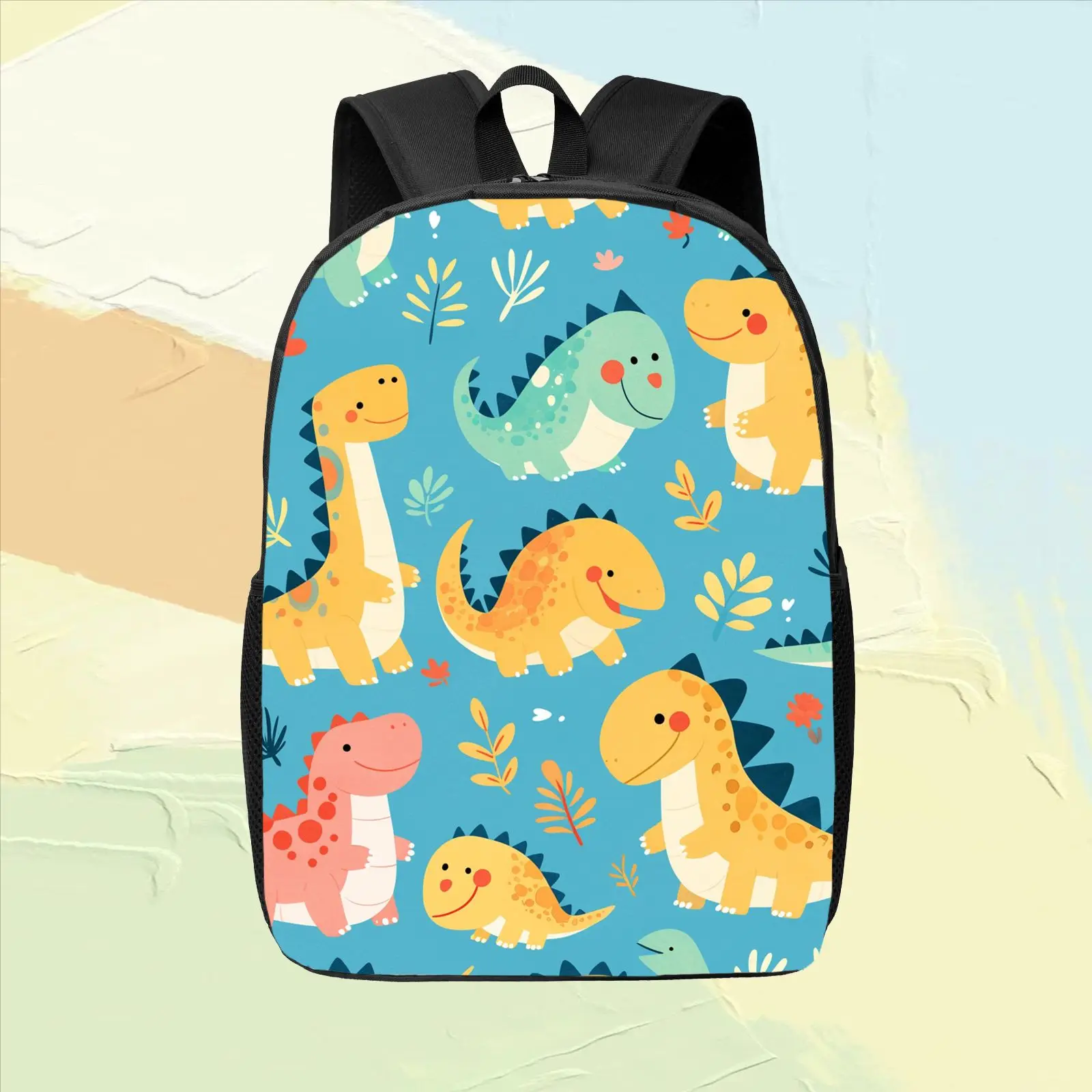 

2D-принты, Мультфильм Маленький Динозавр, Рюкзак, Большая вместимость, милый, элегантный, художественный, модный, подарок, путешествия, повседневный