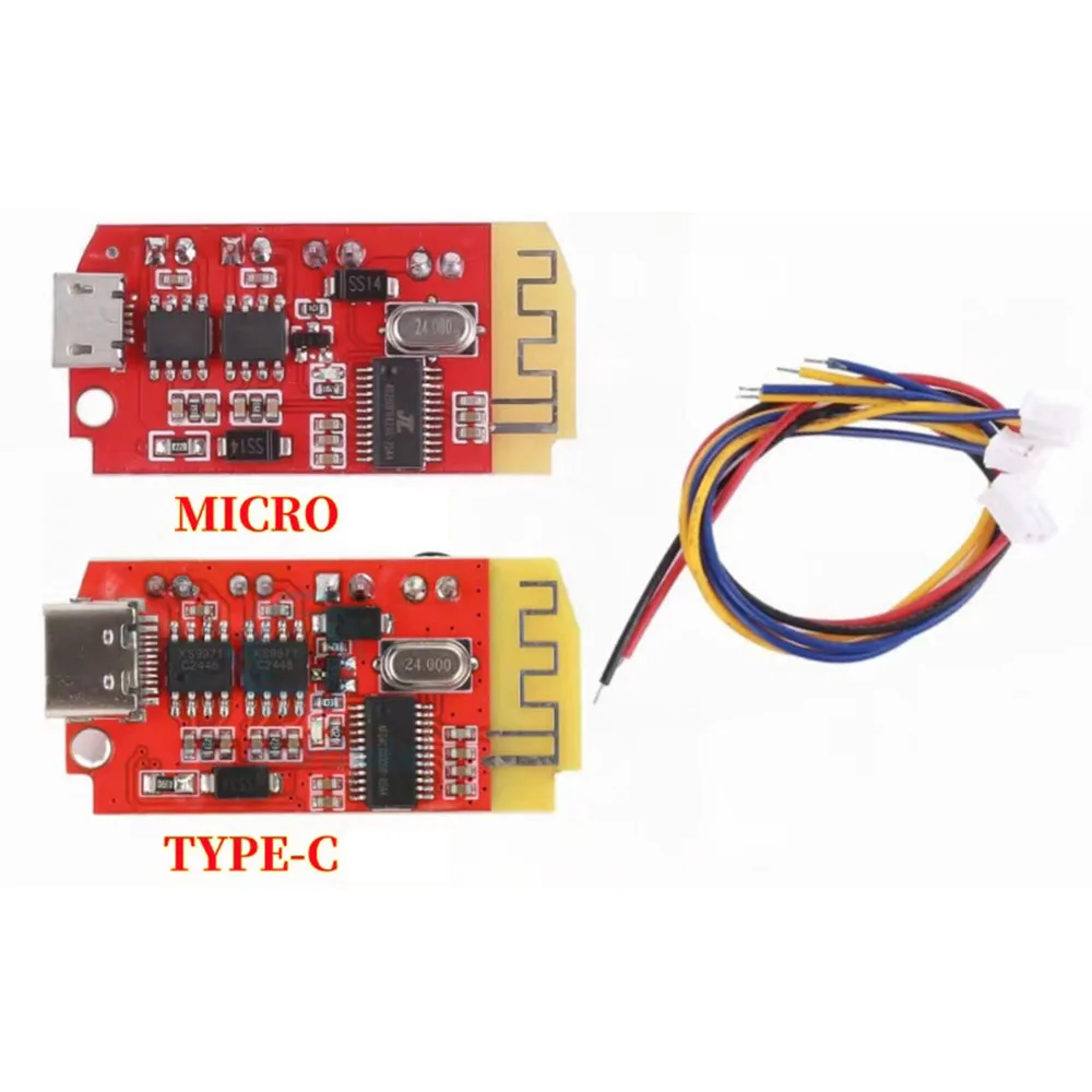 CT14 TYPE-C / Micro  DC 3.7V 5V 3W Digital Audio Amplifier Board Double Dual Plate DIY Bluetooth Speaker Modification Sound Musi