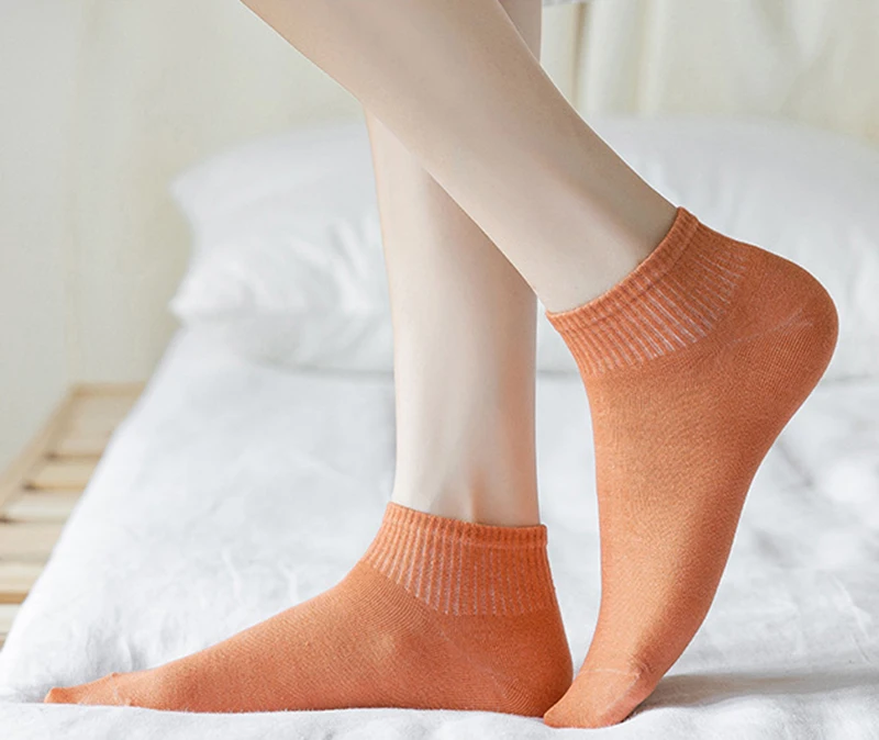 1/5pairs Candy Colors Women Short Socks Fashion Female Girls Ankle Boat Socks Invisible Sock Slippers Calcetines Women Hosiery