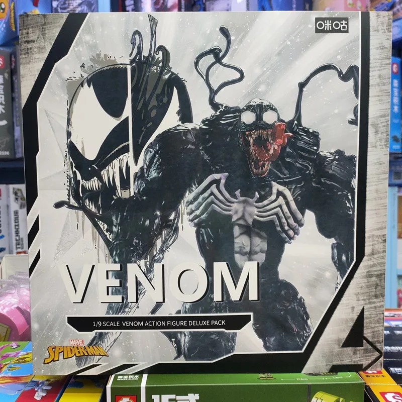 M V Migu 1/9 Venom Official Statue Toy Peripheral Joints Can Pose Luminous Models To Decorate Boys' Birthday Holiday Gifts