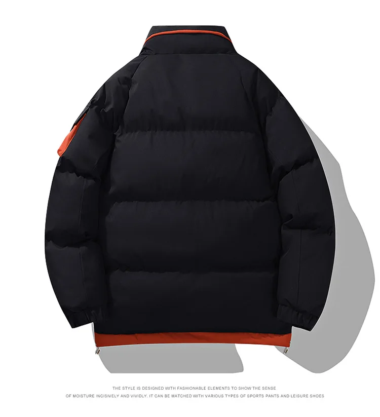 2026 winter casual down cotton jacket Men's short cotton coat trendy solid color thicken warm women's coat youth winter jacket