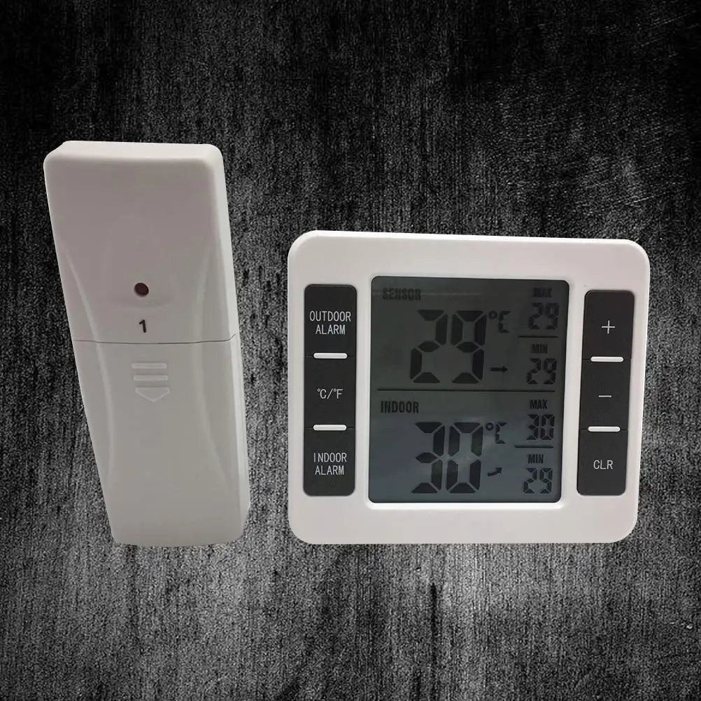 

Digital Thermometer Home Wireless Indoor Outdoor Temperature Display Indoor Thermometer ℃℉ Wall Hang Table Stand
