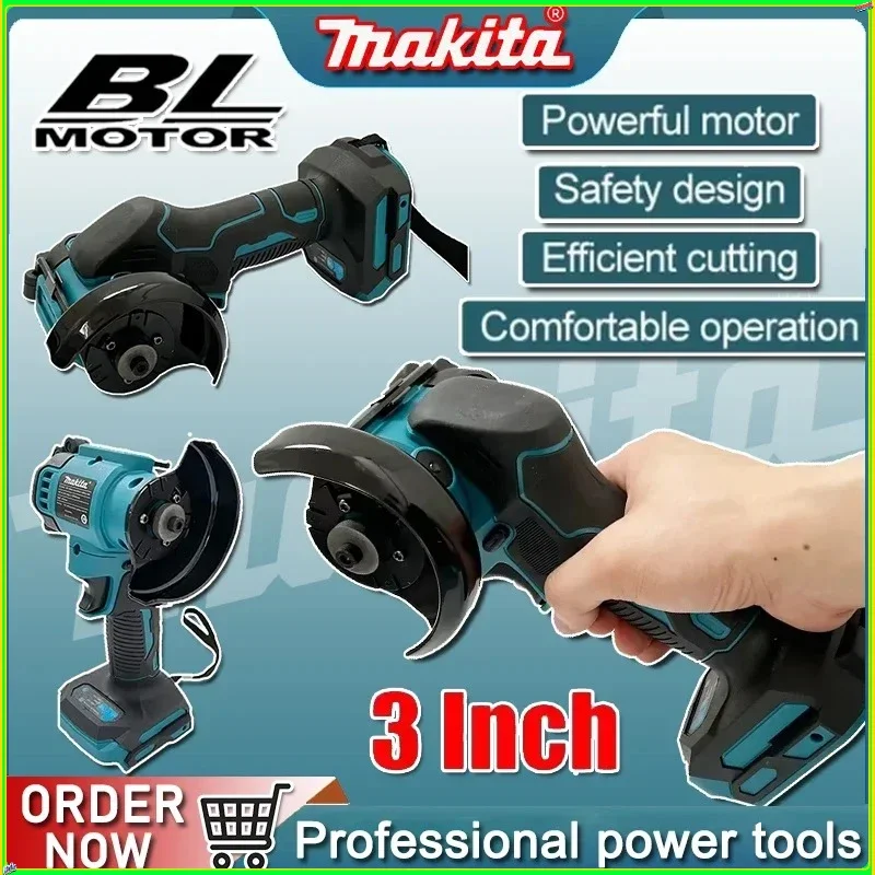 

Makita Cordless Angle Grinder 3 Inch Angle Grinder Cordless 3 Inch Electirc CUT OFF Tool Cutting Circular Saw 18V Power Tool