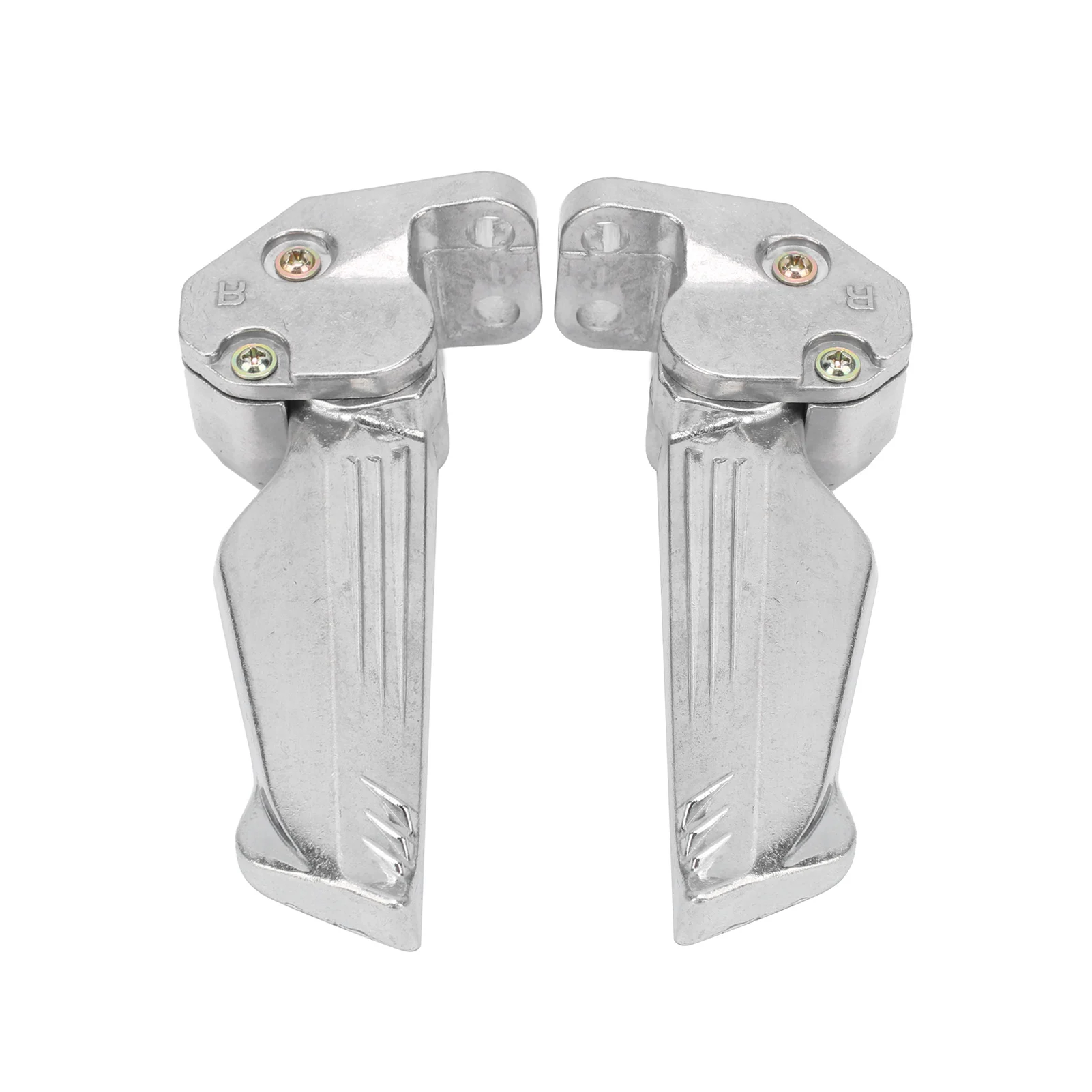 

Pair of Motorcycle Foot Pegs Pedal Automatic Telescopic Aluminum Alloy Footrests Universal