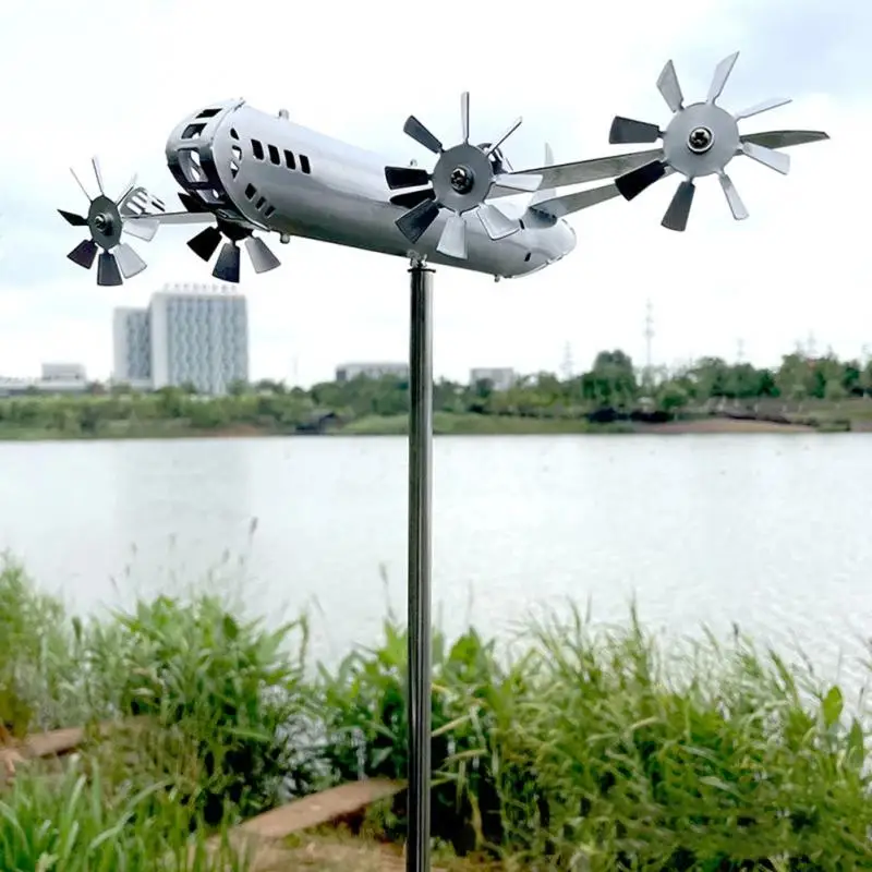 

Aircraft Windmill B-29 Super Fortress Wind Sculpture Airplane Model Metal Outdoor Decor Wind Catcher Art Wind Chimes Spinners 3d