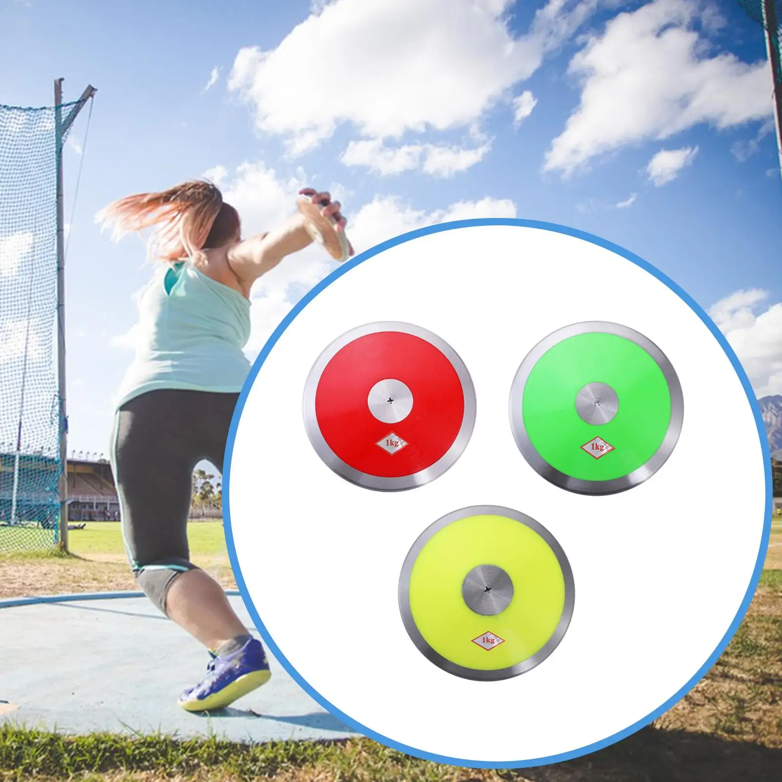 

Нейлоновый метатель весом 1 кг для начинающих спортивных тренировок со стальным ободом и центром для экзамена на заднем дворе на пляже
