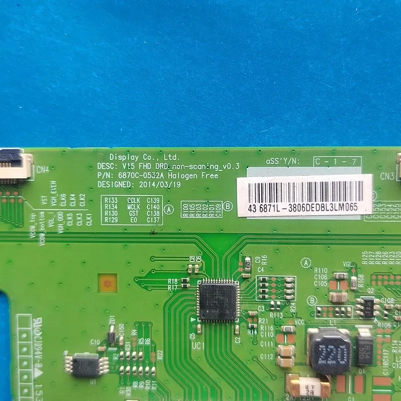 6870C-0532A 6871L-3806D T-CON Board for LG TV Logic 43LF510V-ZA 43LK5900PLA 43LJ550M-UB 43LH590Y-TD 43LH590Y 43LH541V-ZD