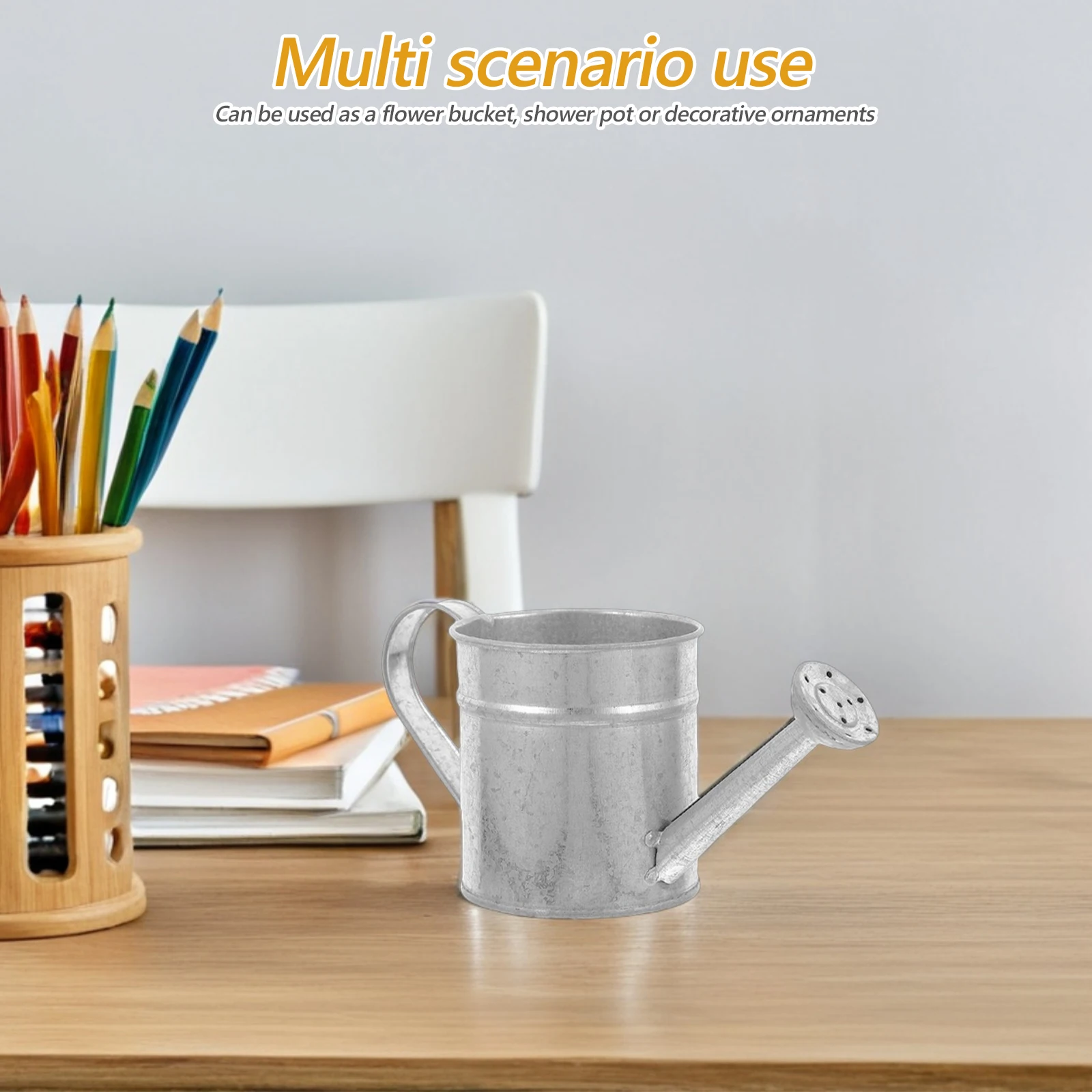 

4 Pcs Iron Mini Bucket Flower Vase Decorative Planter Wedding Centerpiece Metal Flower Pot Sprinkler Container