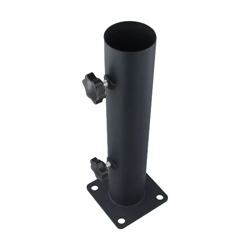 Outdoor Parasol Standpipe with Reducing Sleeves for Ring 483832mm Equipped with Secure Knob and Screw Hole Base for Stability