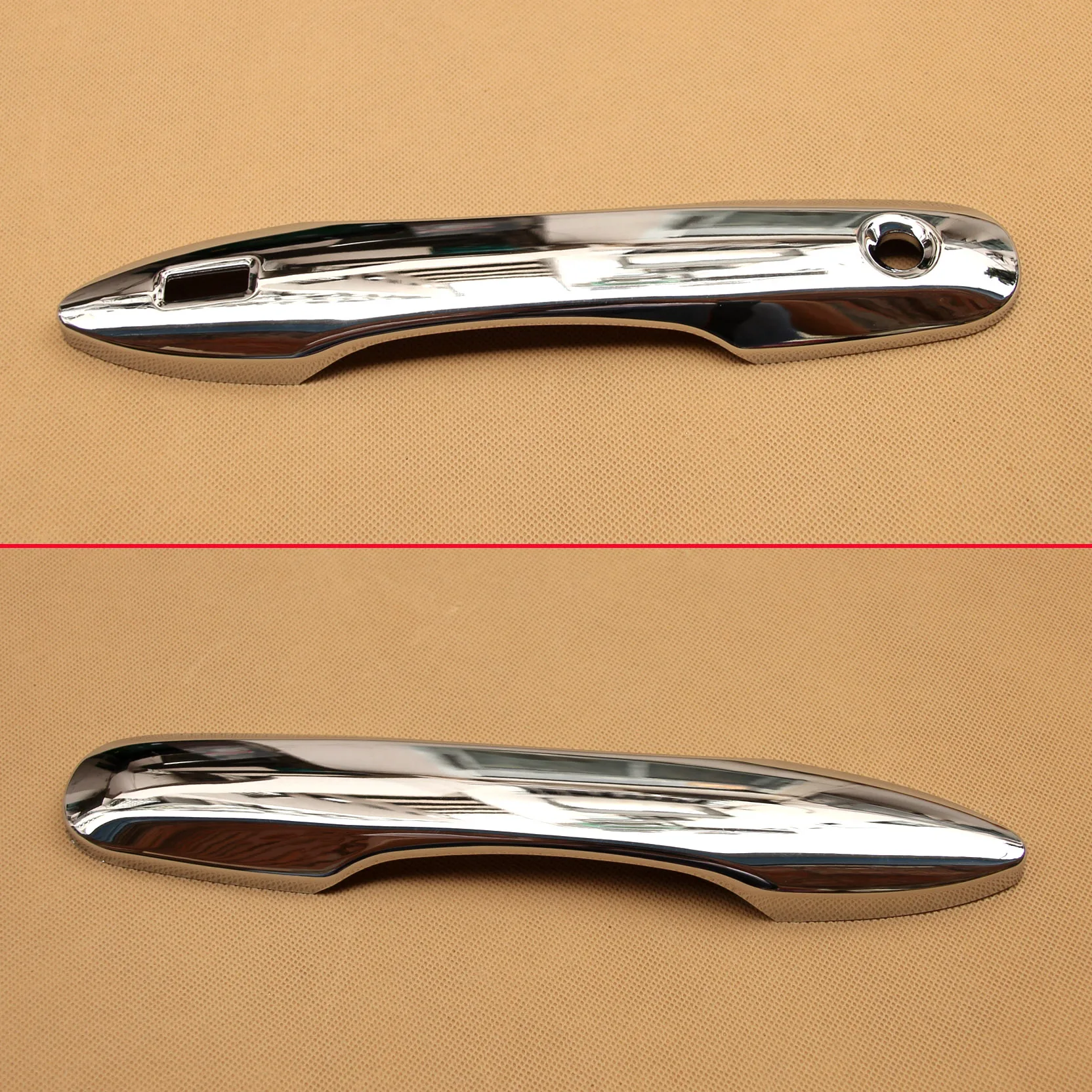 الكروم غطاء مقبض الباب بدون مفتاح أنيق لتويوتا كامري أفالون بريوس برايم 2018 2019 2020 2021 2022 2023 2024 2025 #3