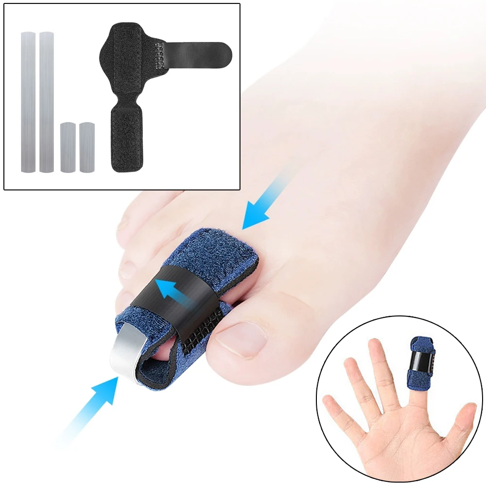 Tala de dedo do pé alisador para martelo corretor de dedo do pé unissex cinta de dedo do pé martelo tala envoltório cobre cinta fixa quebrada