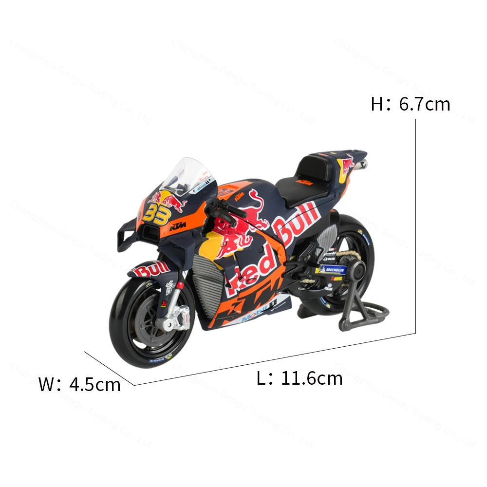 Maisto 1:18 2023 GP Racing Red Bull KTM Factory Racing Gegoten Voertuigen Collectible Motorcycle Model Speelgoed