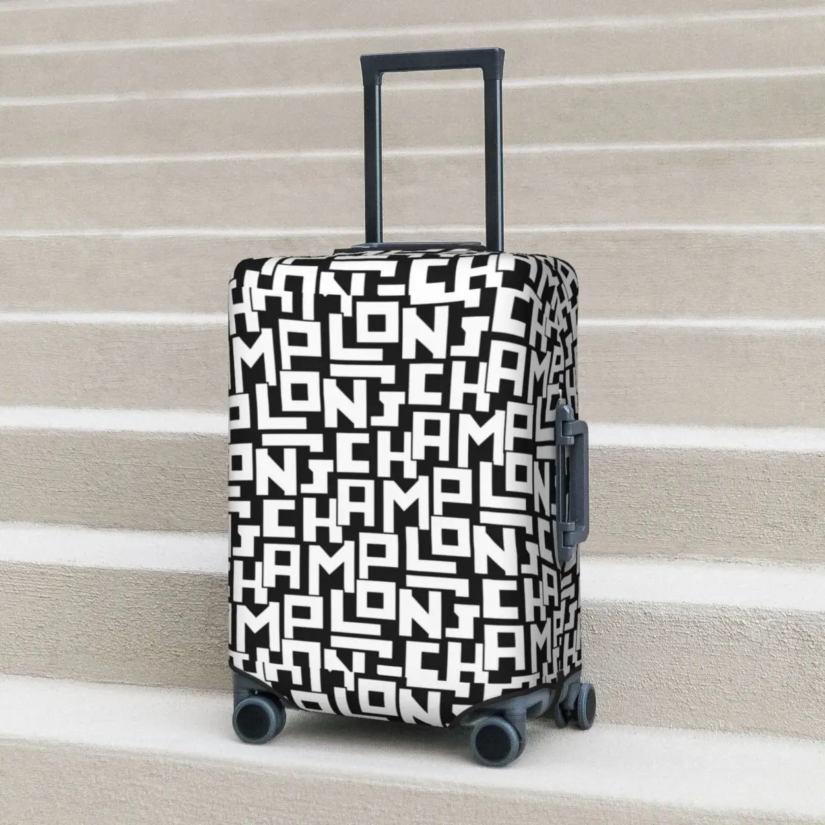 Fashion Longss Graffiti Suitcase Cover Luxury Champss Vacation Cruise Trip Useful Luggage Supplies Protection