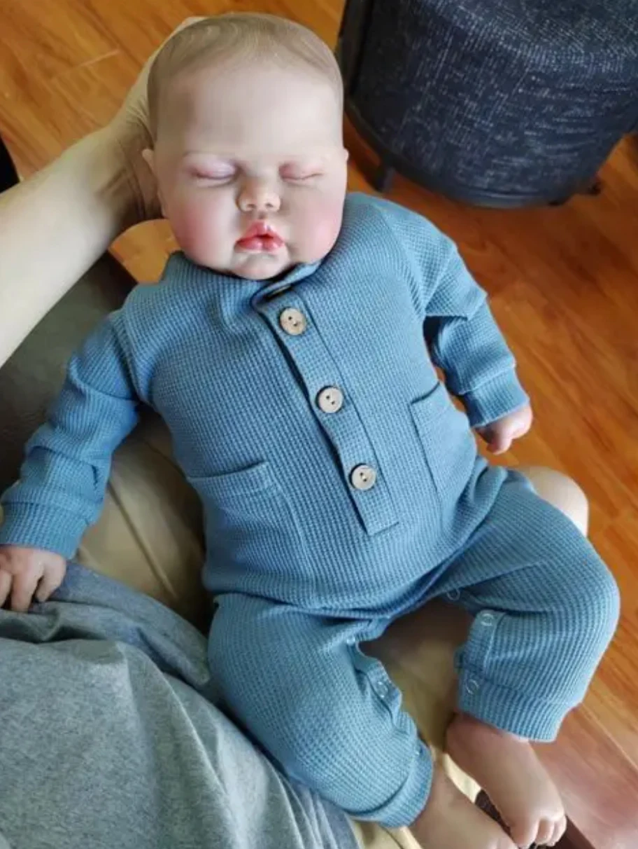 24'' Awake Pickle Reborn Doll Pre-Painted 3D Skin Finished Doll Parts