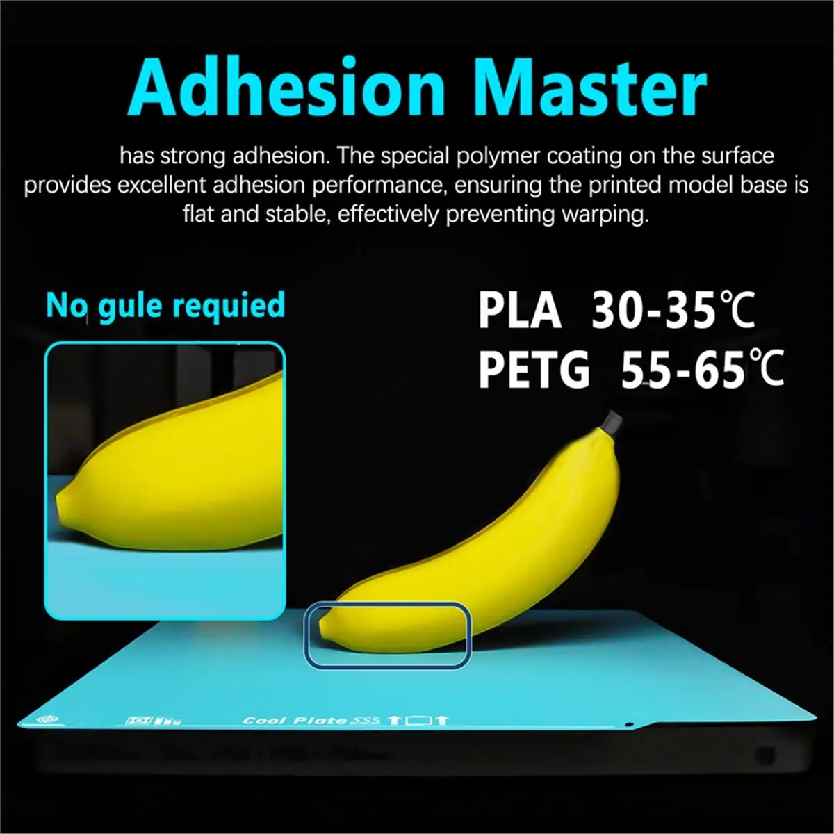 PHONE&GEAR For -Lab A1 Mini 3D Printer Glacier Build Plate Double Sided Textured Spring Steel Plate Cooling Plate