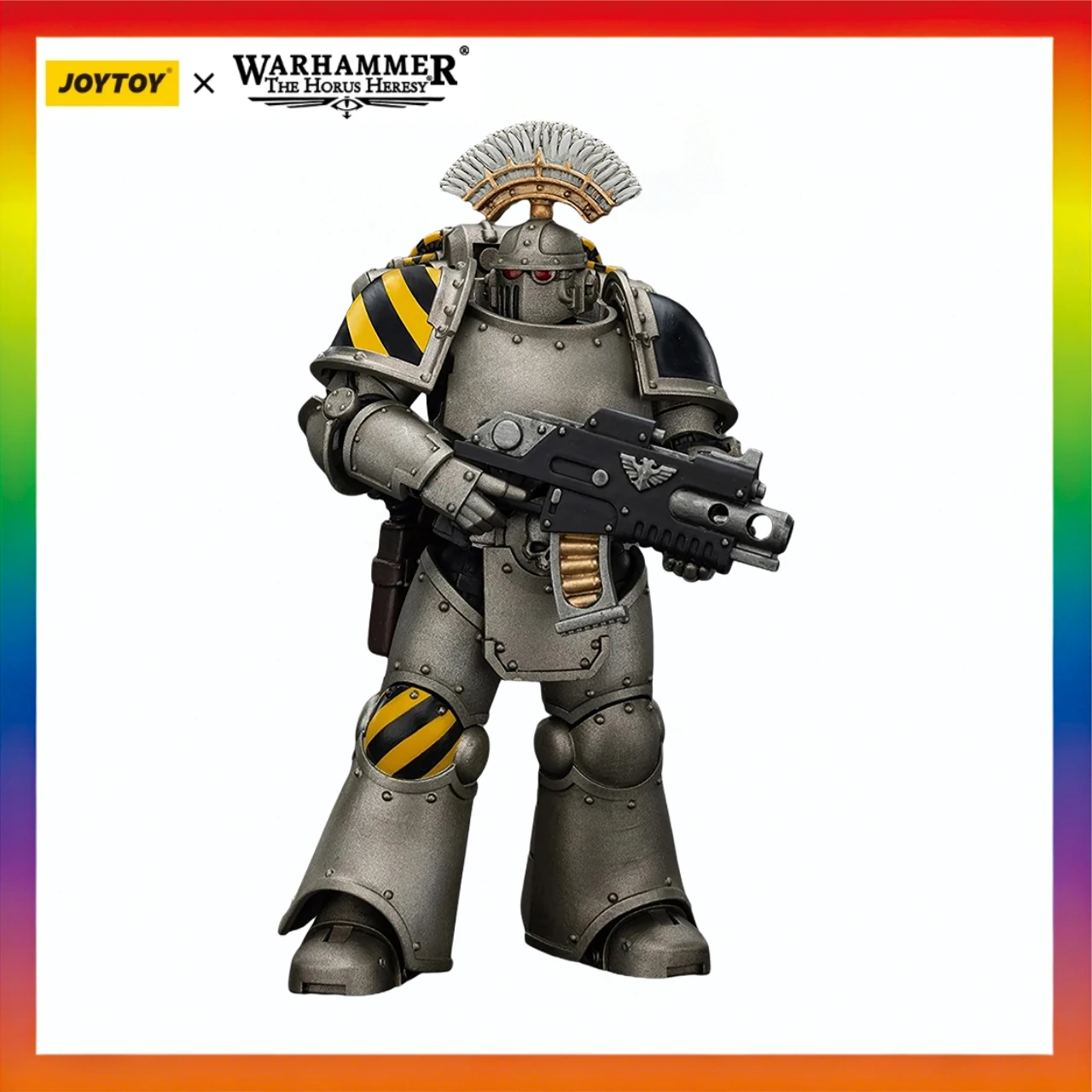 

Оригинальная фигурка JOYTOY Warhammer 40K Iron Warriors MKIII Тактический Сержант 1/18, коллекционная модель, подарок для мальчика