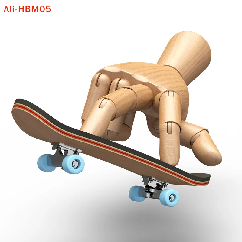(HB05)Finger SkateBoard Wooden Fingerboard Toy Professional Stents Finger Skate Set - view 5