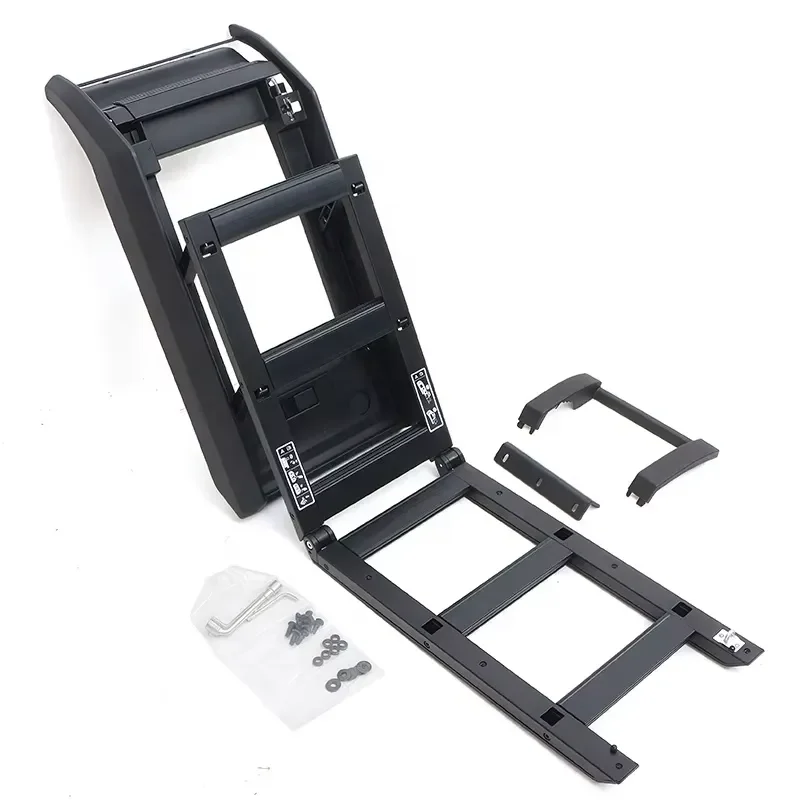 Foldable Aluminum Roof Ladder Side Steps for Toyota Land Cruiser LC100 FJ100 1998-2006 Direct Factory Sale Car Accessory