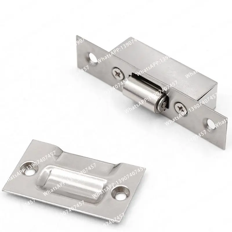 Concealed Stainless Steel Latch Cabinet Roller Latch Wooden Door Block Household Furniture Hardware