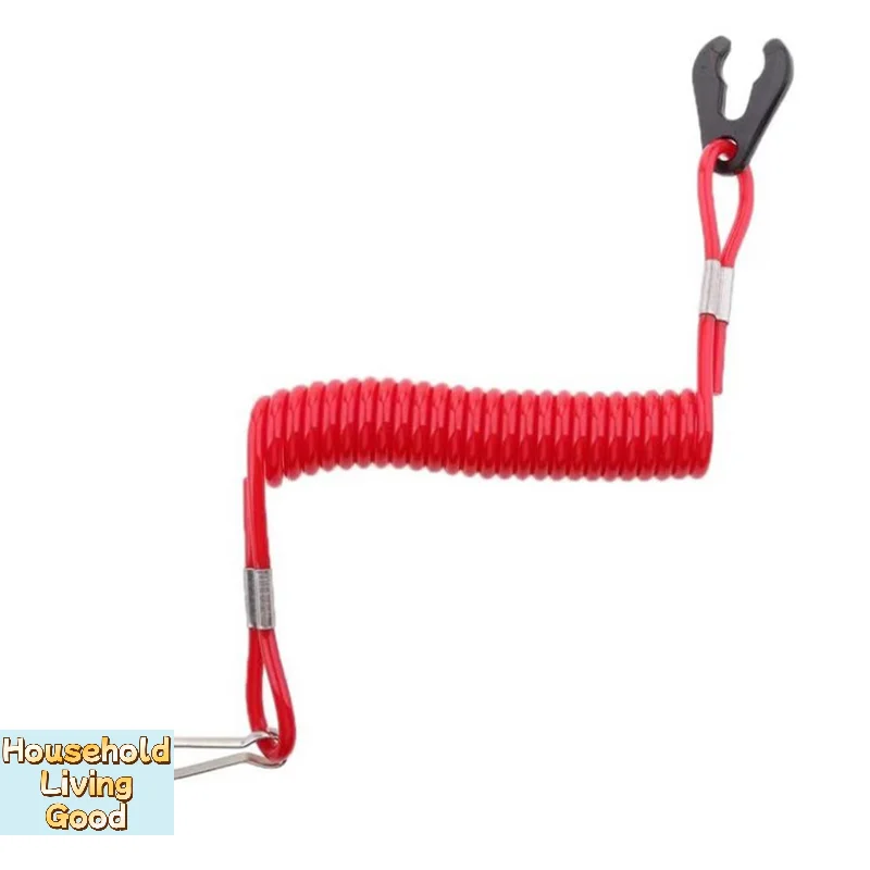 

【Marine Outboard Engine Boat Motor Kill Stop Switch For Jet Ski 2-425hp Key Rope Reminder Rope Boatemergency Stop】