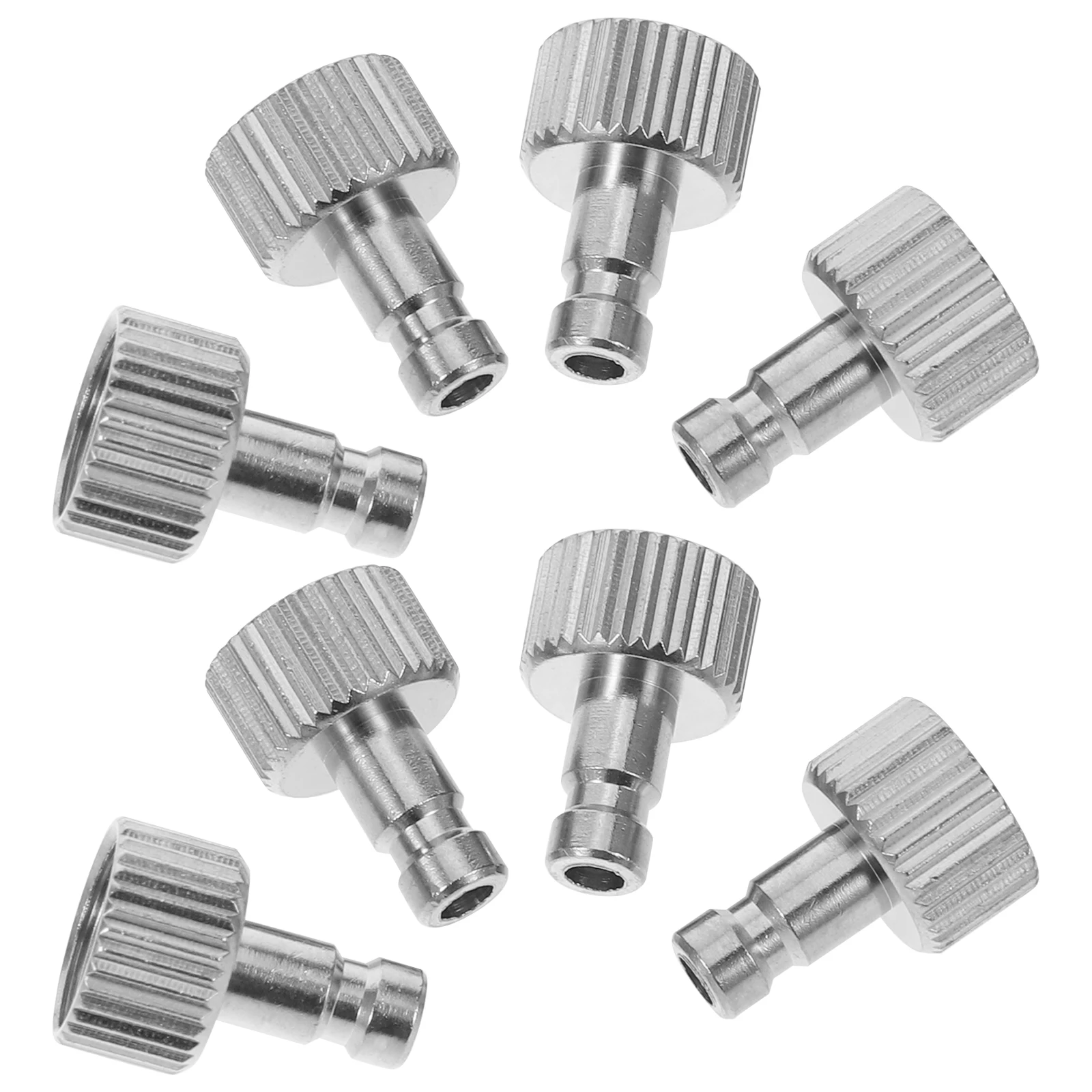 

8 Pcs Pump Accessories Airbrush Connector Quick Replacement Adapter Fittings Hose Alloy