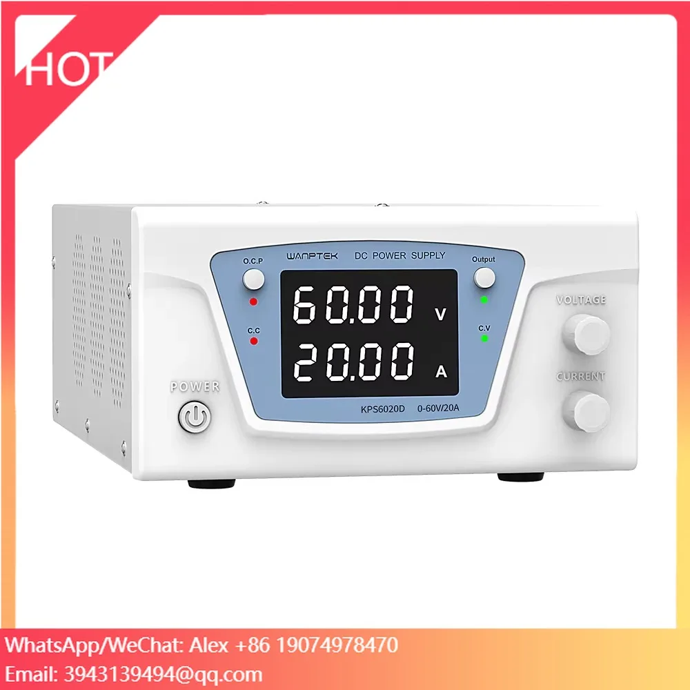 KPS6020D High Power Dc Power Supply 60v / 20a High Precision Adjustable Desktop Power Supply