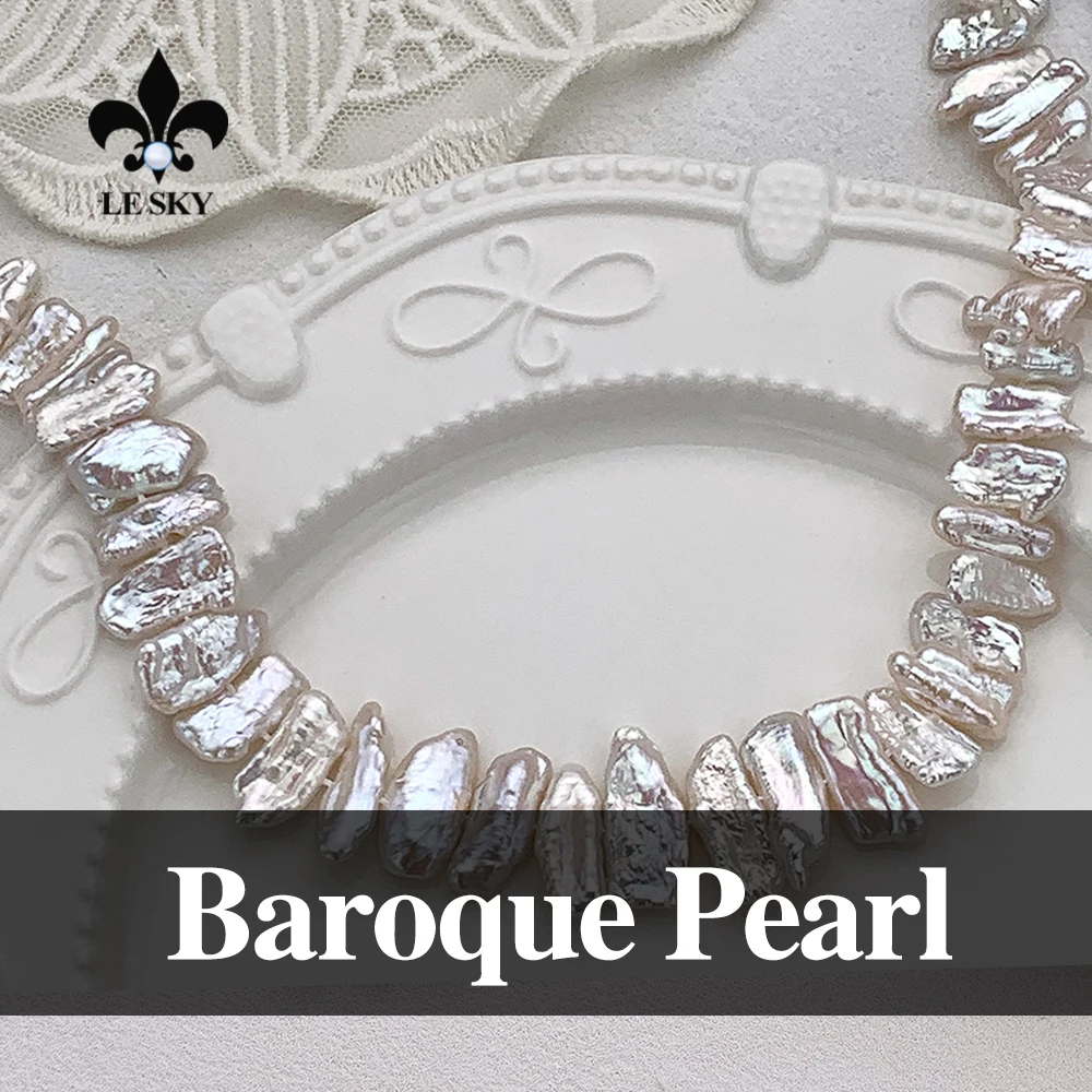 Pipa String Baroque Pearl Beads 100% Natural Freshwater Pearl Loose Beaded for Making DIY Jewerly Necklace Bracelet 36CM