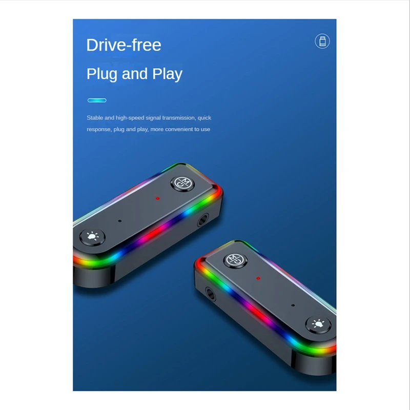 2 in 1 무선 블루투스 송신기 어댑터, 오디오 앰프, 3.5 리시버, 3.5mm