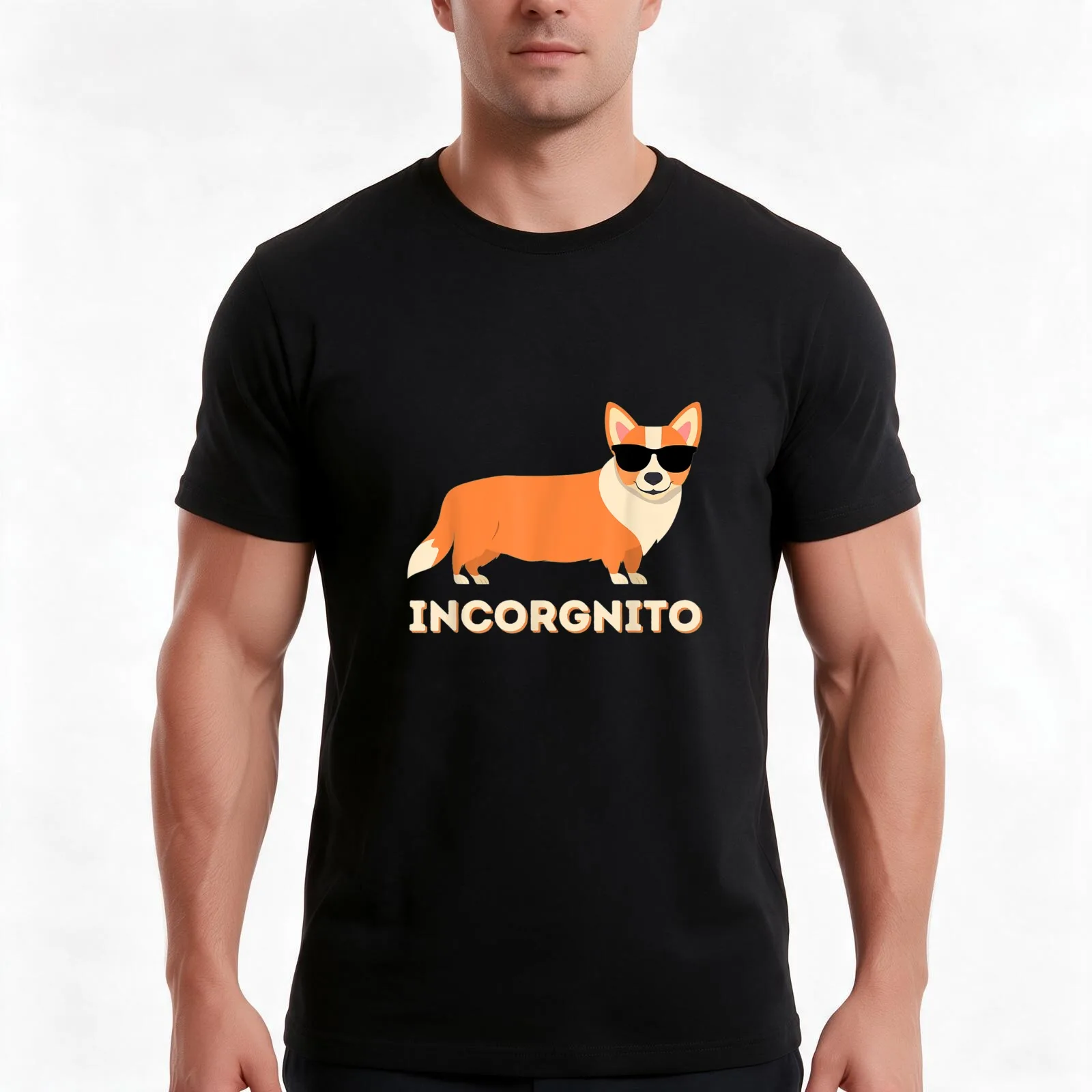 Incorgnito Funny Welsh Corgi Owner Dog Lover T-Shirt Summer Casual Cotton Tee Oversized Streetwear Tops Vintage Graphic Print
