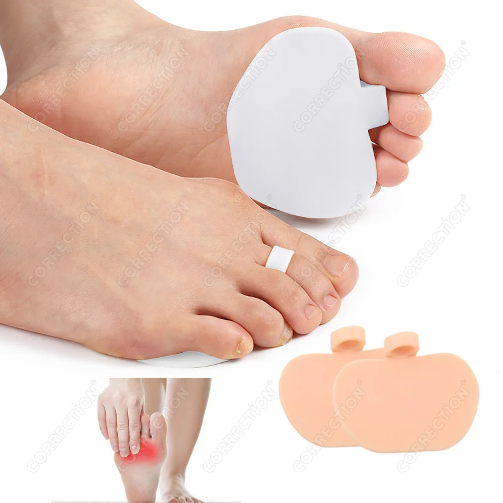 Silicone Padded Forefoot Protector Cover Silicone Gel Forefoot Pads Shoe Insole Foot Pain Relief Health Care Massage Insoles