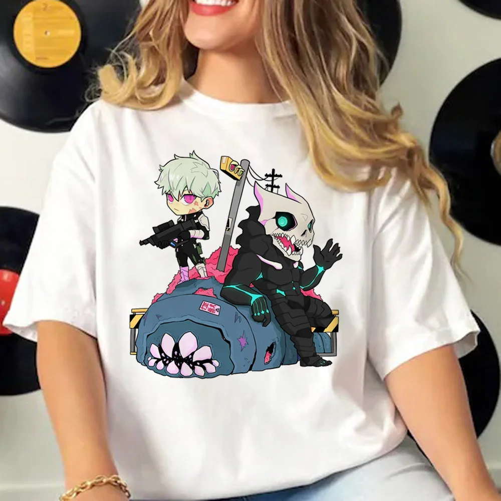 Kaiju No 8 t shirt women anime streetwear summer tshirt girl harajuku anime clothing