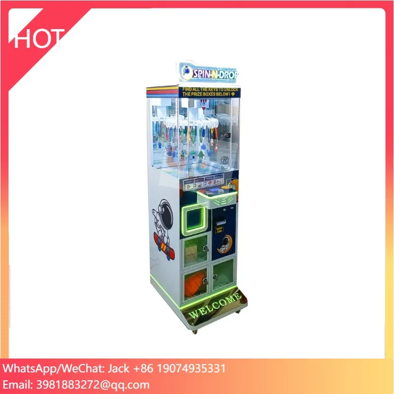 

Lifun Rainny Coin Operated Clip Prize Gift Vending Machine Clamp Snacks Vending Arcade Crane Claw Machine With Prize Locker