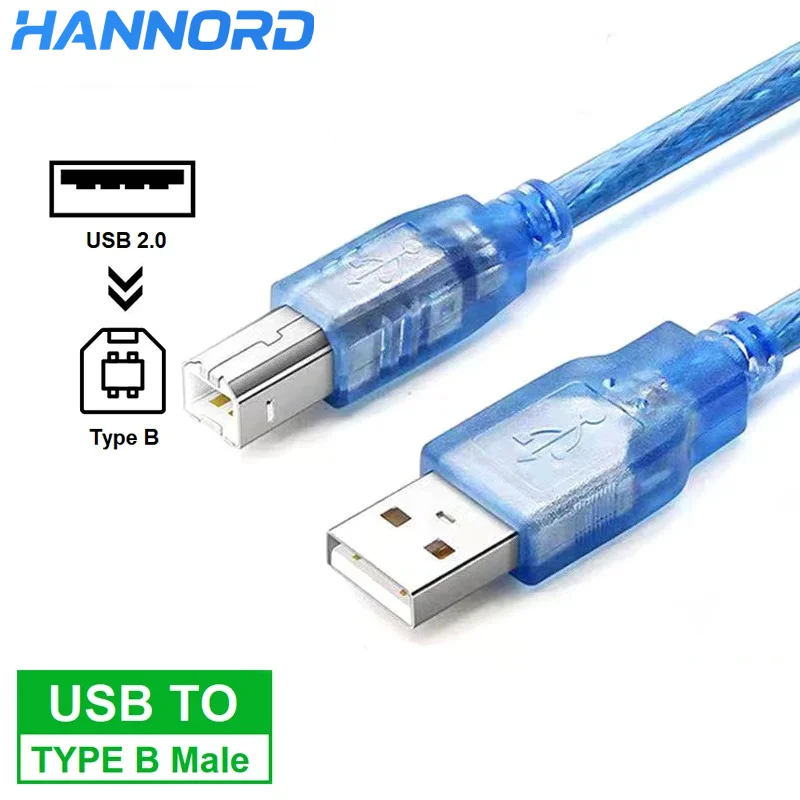 USB-Druckerkabel, USB-Stecker auf A-Stecker, USB 2.0-Kabel, Datenübertragung für HP, Canon, Brother, Dell, Epson, Lexmark, DAC-Scanner