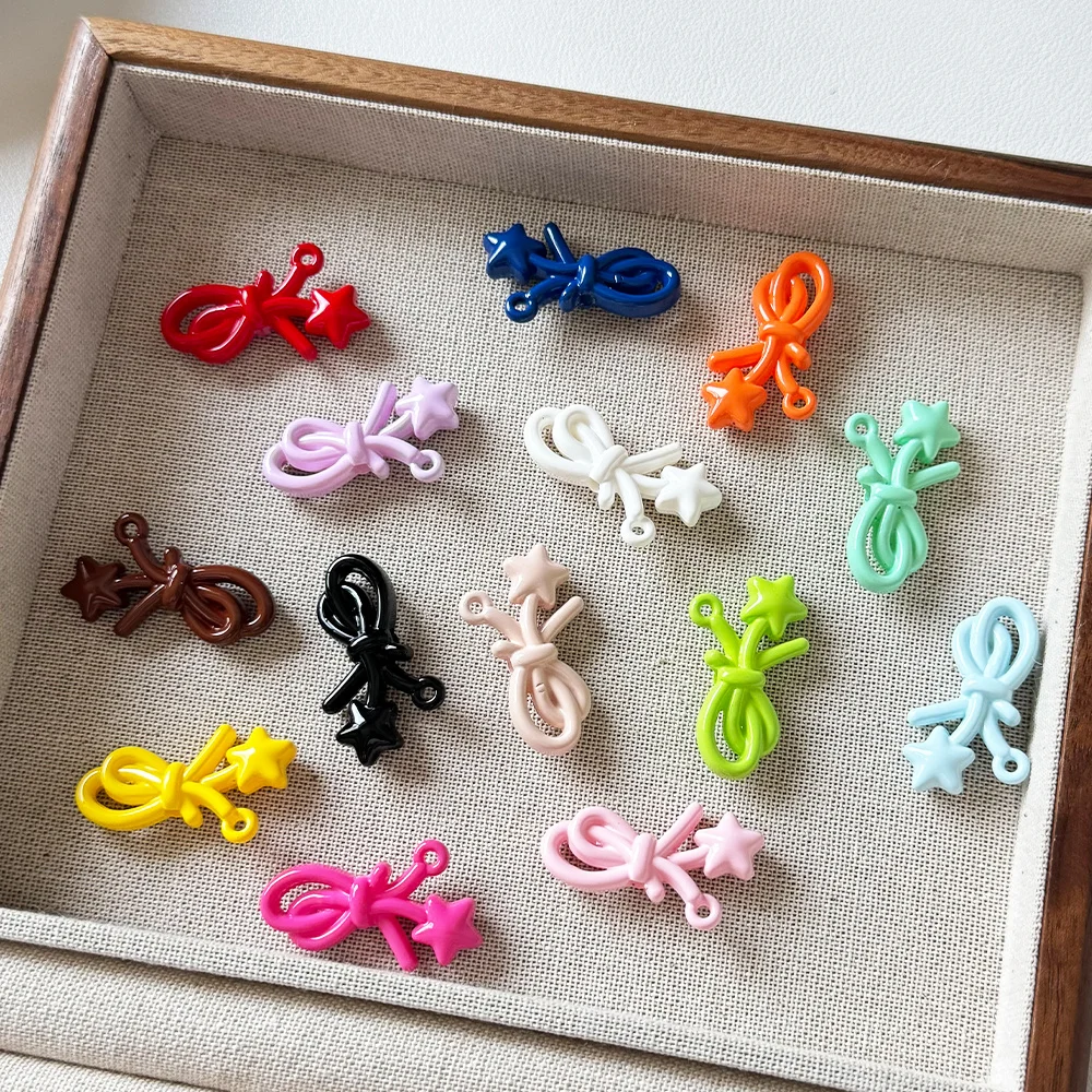 

Cordial Design 200Pcs 19*33MM DIY Fancy Beads/Paint Effect/Hand Made/Jewelry Findings & Components/Bowknot Shape/Acrylic #19148