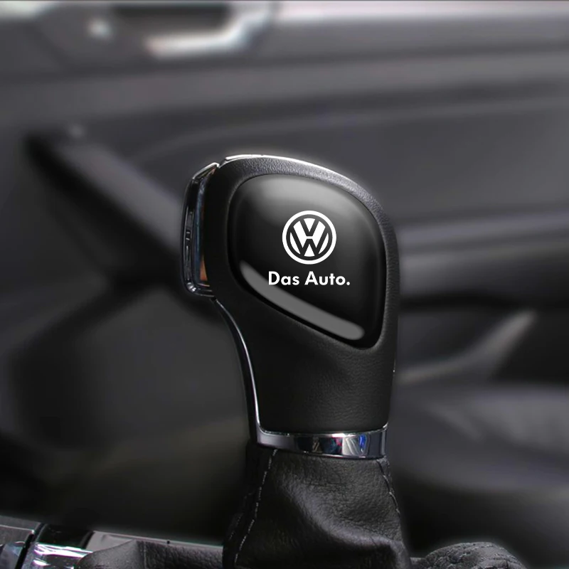 Decoración automática de acero inoxidable para Volkswagen VW POLO CC Passat Touran, perilla de palanca de cambios de coche, cubiertas de agarre, estilo de coche