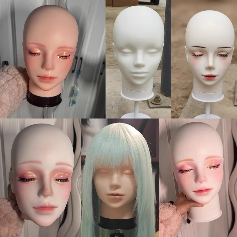 Mannequin Head Wig Stand With Adjustable Wig Tripod Stand Holder For Wigs Making Display With T Pins/Wig Cap Training Practice image 6