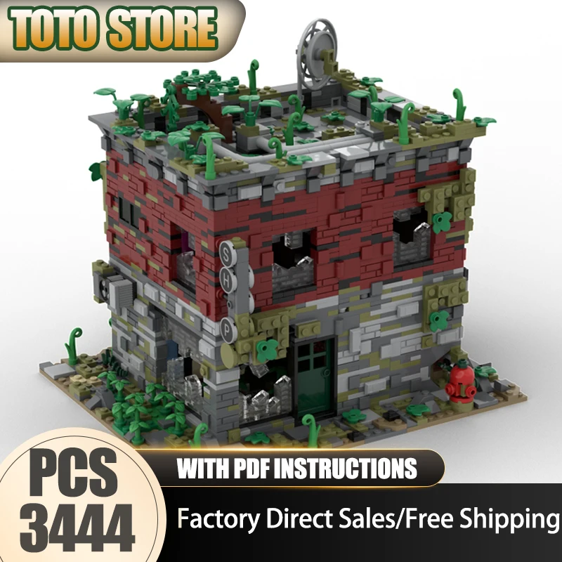 

Модель City Street View Moc Building Blocks Магазин с зараженной технологией Кирпич DIY Сборка Строительная игрушка Праздничные подарки