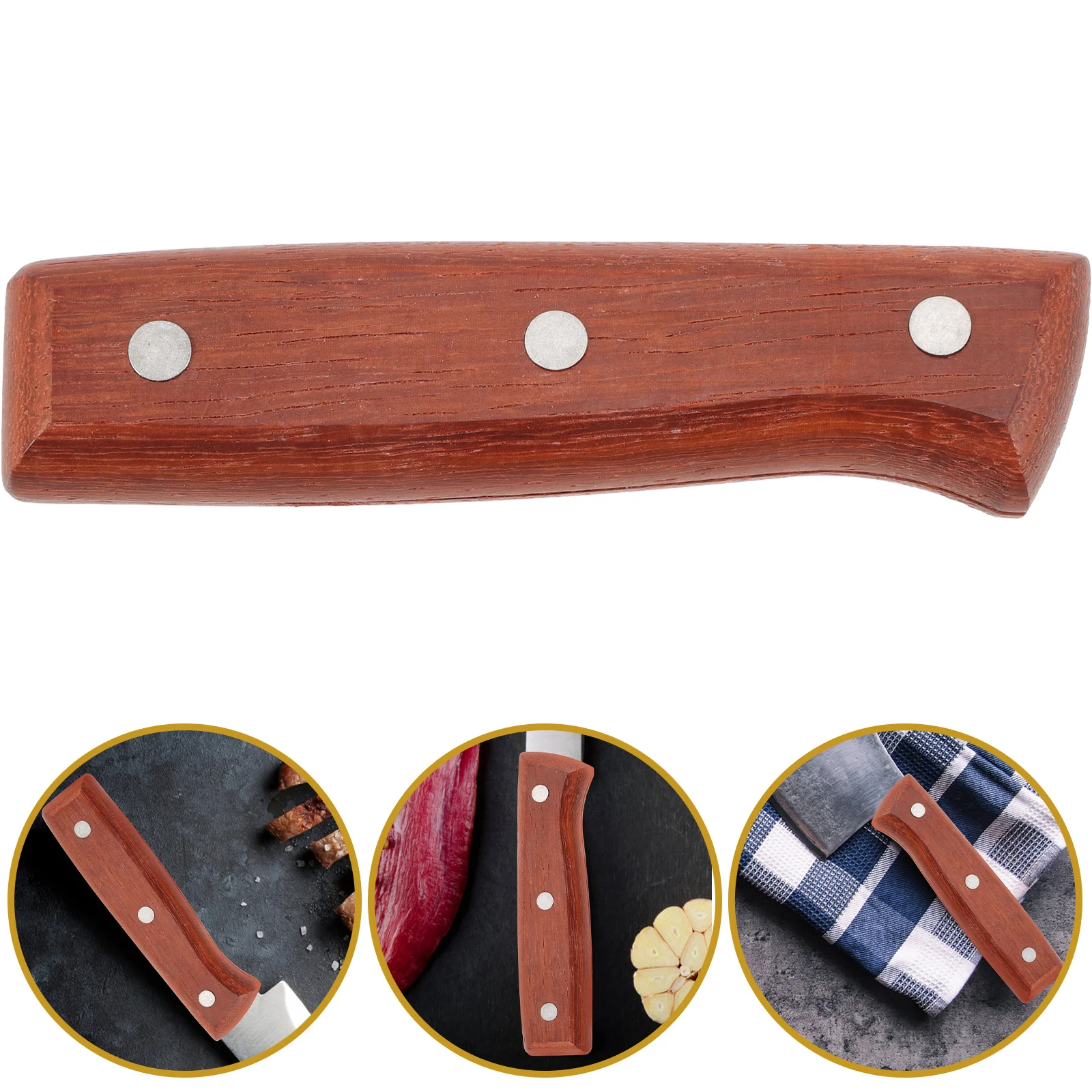

Kitchen Grip Replace Knife Handle Accessories Wood Material Chopping Brackets
