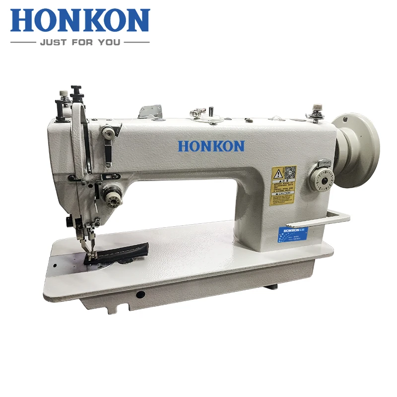 HK-0303 Hot seller high speed compound feed heavy duty lockstitch sewing machine thick material flat seam machine