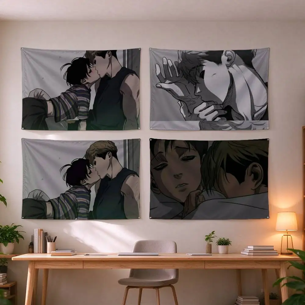 Killing Stalking Korean Manga  Flag Suitable For Party Club Outdoor Interior Wall Decoration Banner Fans Gift