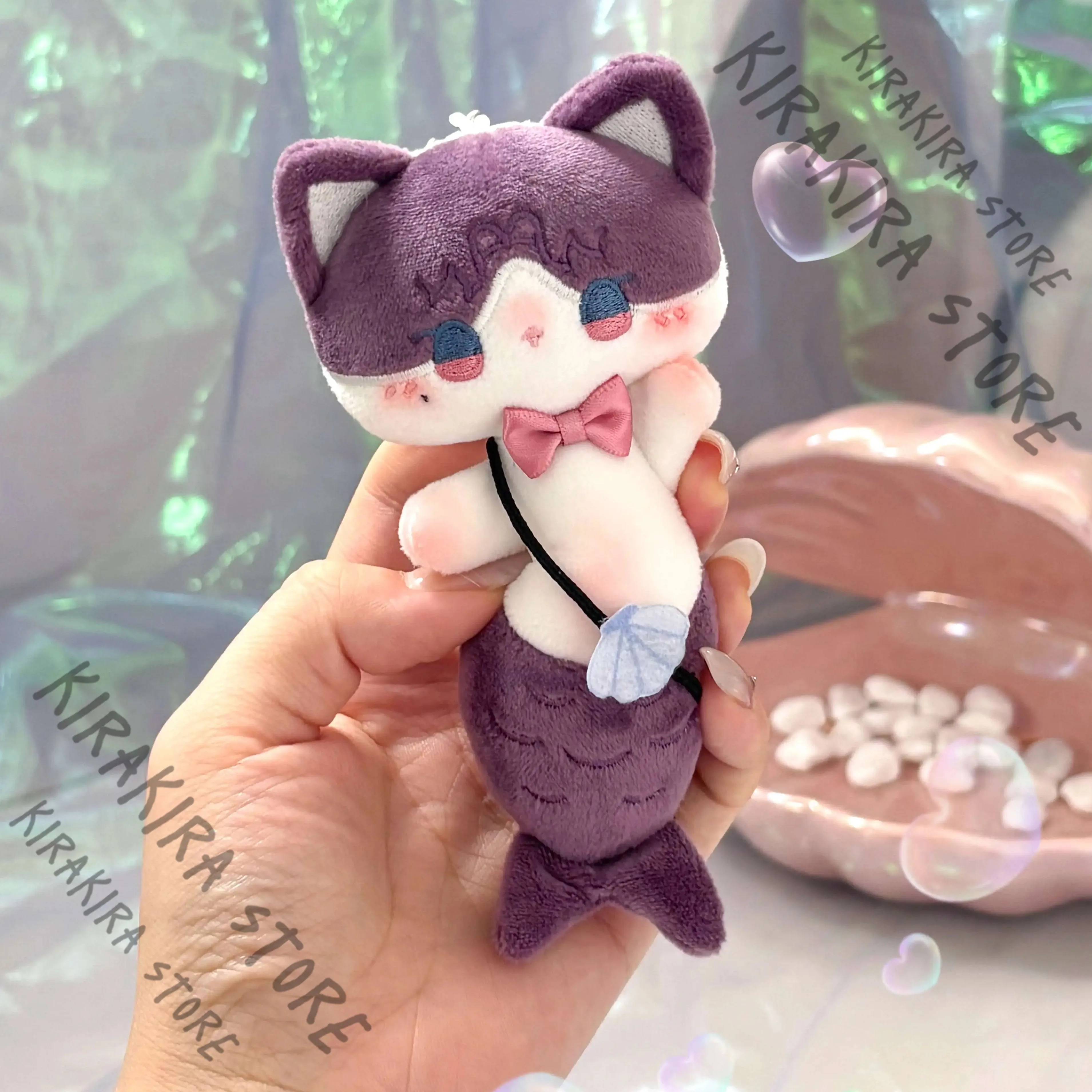 

Love and Deepspace Rafayel Cotton Keychain Pendants Stuffed Puppet Hanging Drop Bag Charm Strip Fish Cosplay Adorable Keyring