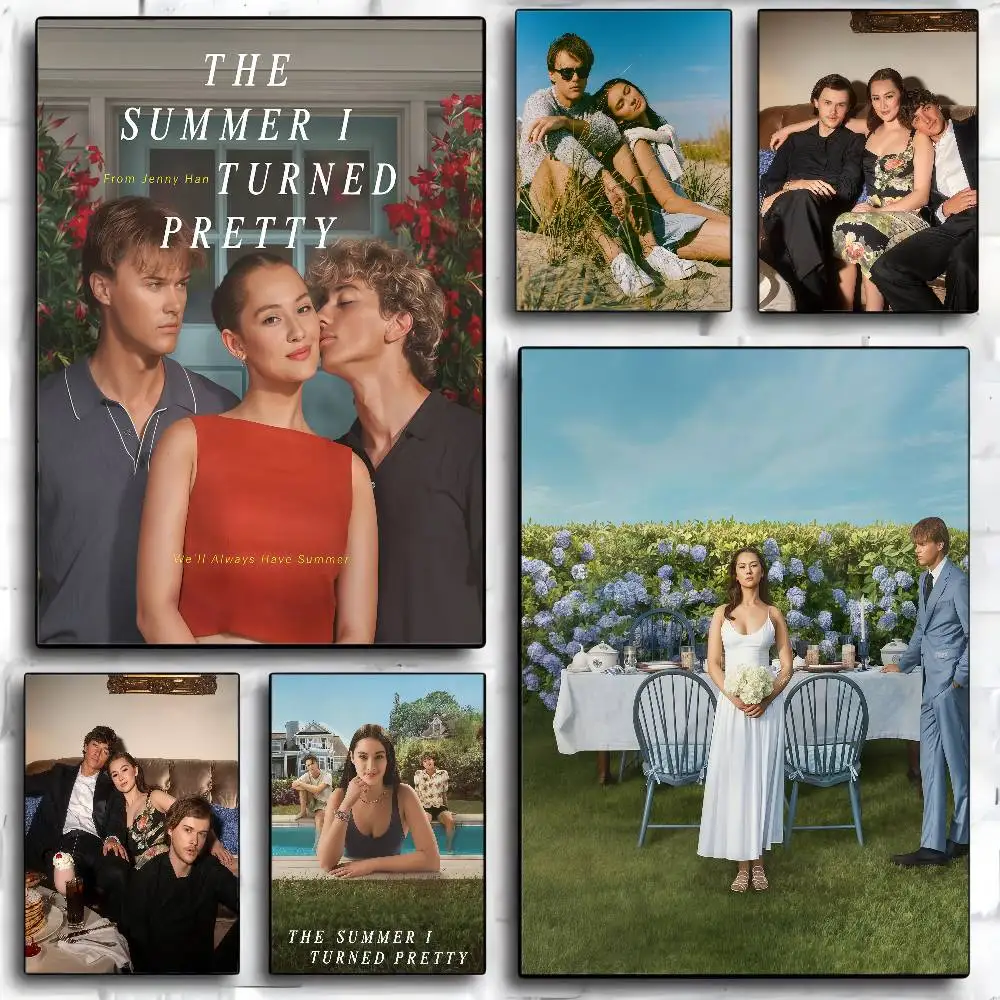 تلفزيون ساخن الصيف تحولت ملصقات أنيمي جميلة لزجة ورق أبيض ملصق DIY غرفة بار مقهى Kawaii غرفة ديكور