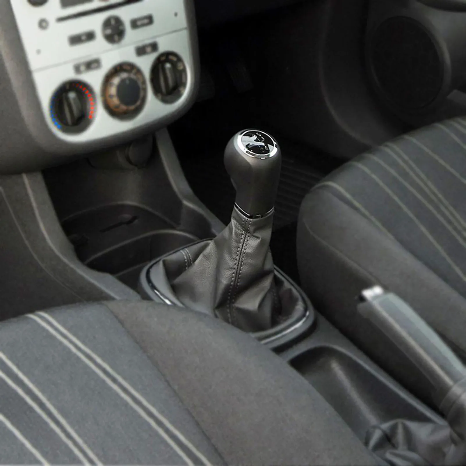 5 Speed Gear Shift Knob Gaitor Boot Manual PU Leather & Plastic For Opel Vauxhall Corsa D S07 E X15