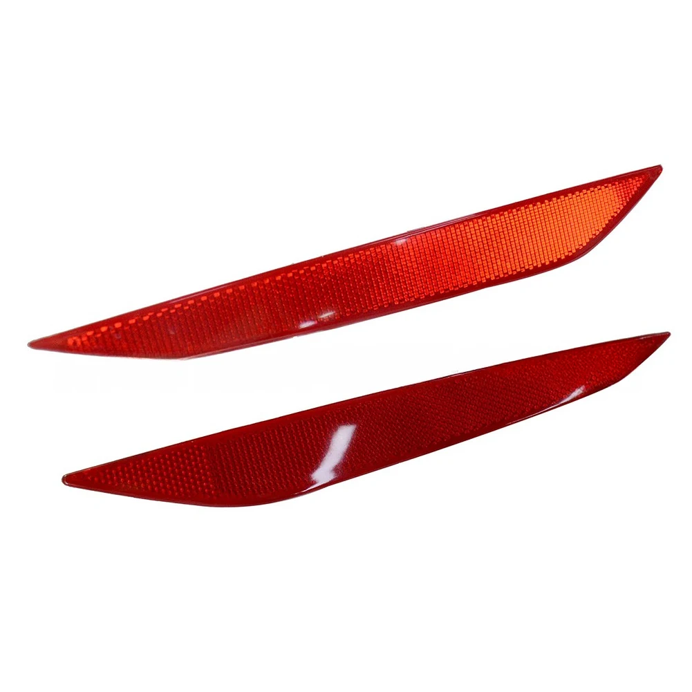 

For Vehicle Rear Safety Reflector Pair Car Bumper Light Reflector Part Part Quick Installation Replacement Part