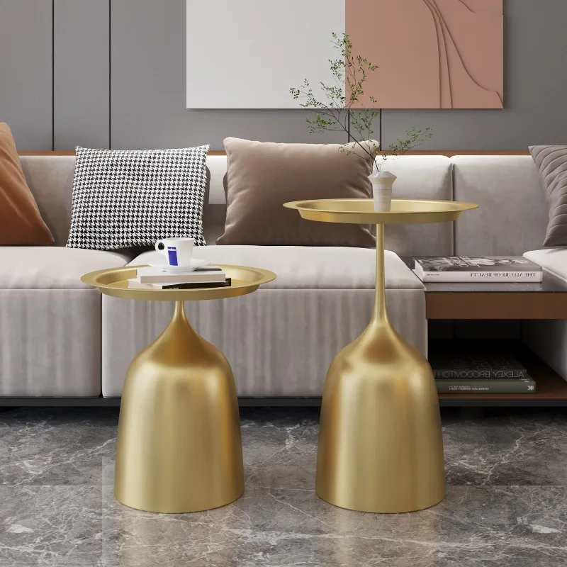 

Круглый приставной столик для небольших помещений, минималистичный торцевой стол, креативные центральные столы для гостиной, дизайнерский акцентный столик для квартиры
