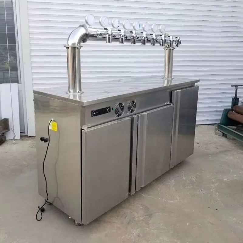 BK2004 Large Double Cold Smart Wine Beer Dispenser Cooler with U-Tower Type