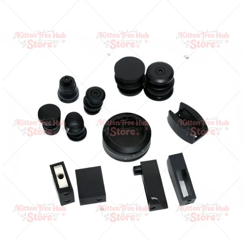 Stainless Steel Shower Glass Sliding Door Hardware Kit, Bathroom Accessories with Pulley Roller & Rail System
