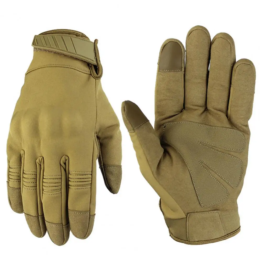 1Pair Hunting Gloves Anti-Slip Keep Warm Camouflage Gloves Fine Workmanship Touch Screen Cycling Full Finger Gloves