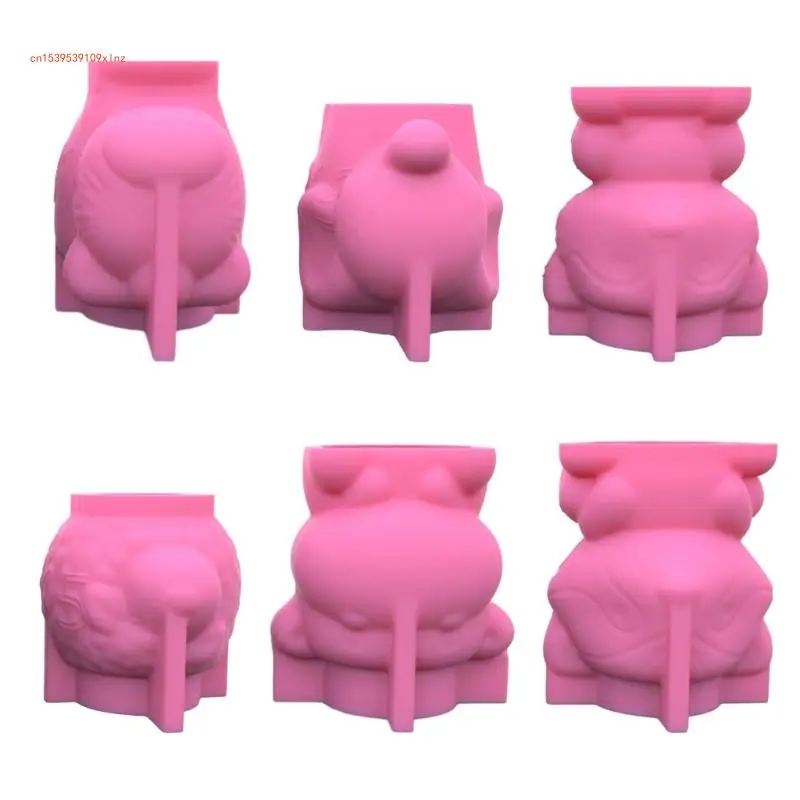 

Cow Flower Pot Mould Animal Planter Resin Molds Miniature